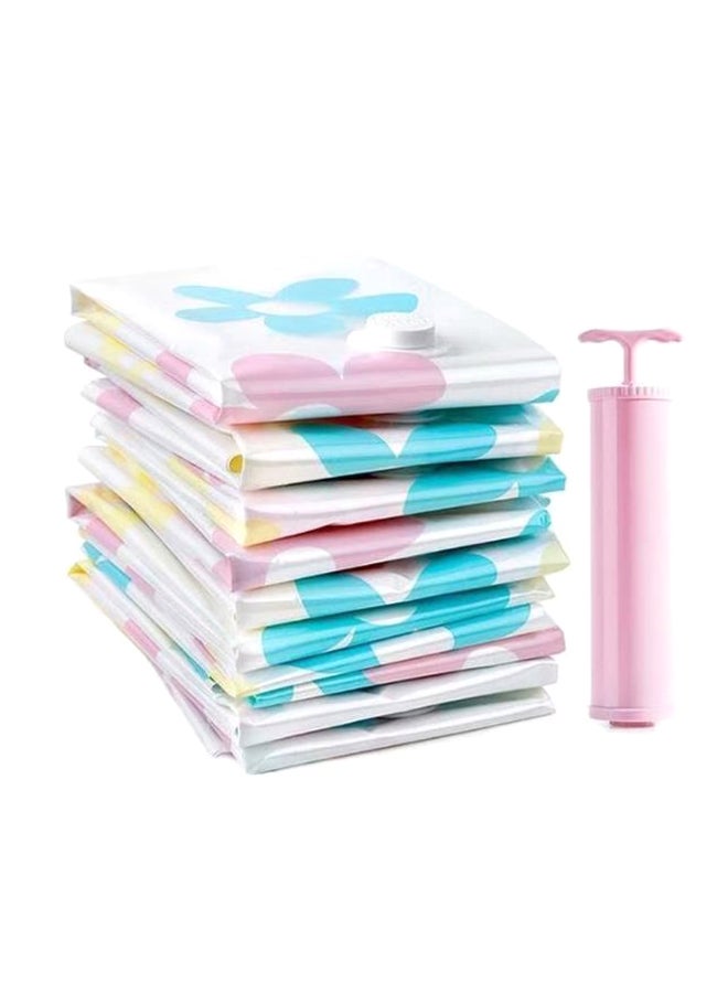 11-Piece Set Of Vacuum Compression Storage Bag Multicolour 400grams  - Image 1