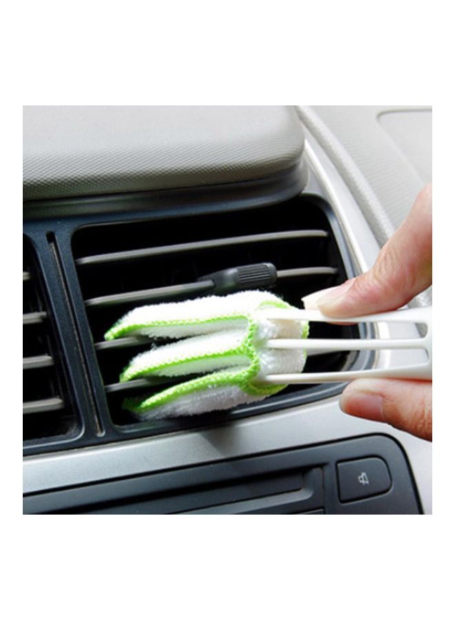 Car Air Conditioner Cleaning Brush White/Green 45grams - Image 4