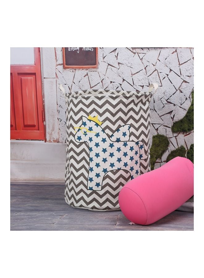 Creative Storage Basket Grey/White/Blue 39x49centimeter - Image 3