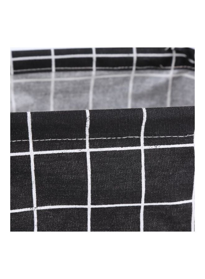 Foldable Laundry Storage Basket Black Lattice 20x16x15centimeter  - Image 5