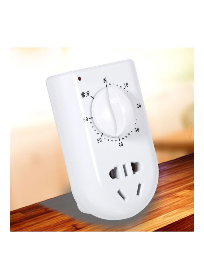 Digital Countdown Control Timer Plug White 10x6.3x7.3cm  - Image 4