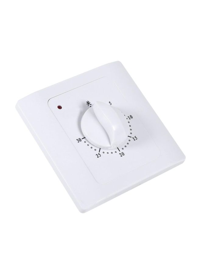 Generic - Digital Countdown Control Timer Plug White 8.5x8.5centimeter - Image 1