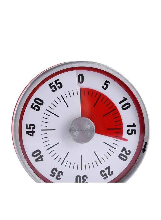 Magnetic Mechanical Countdown Reminder Timer White/Red 8x3x8cm  - Image 4