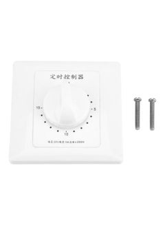 Water Pump Mechanical Countdown Timer White 85x48x85mm