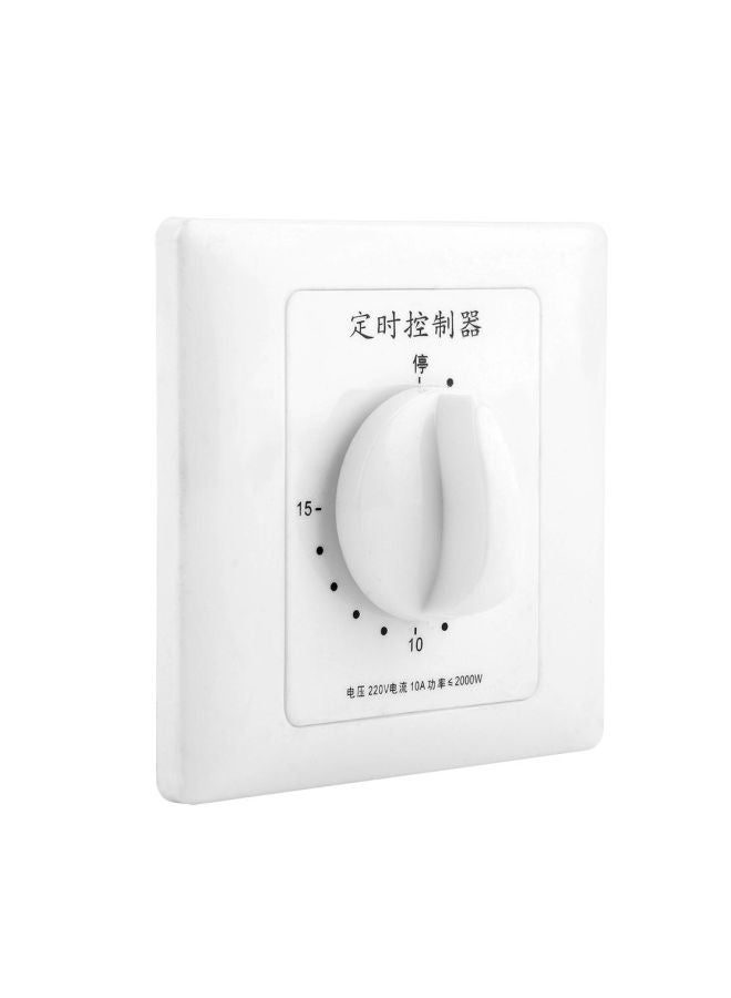 Generic - Water Pump Mechanical Countdown Timer White 85x48x85mm - Image 1