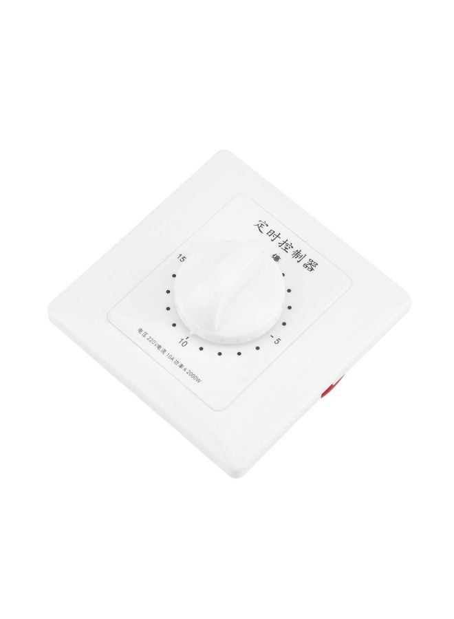 Generic - Water Pump Mechanical Countdown Timer White 85x48x85mm - Image 1
