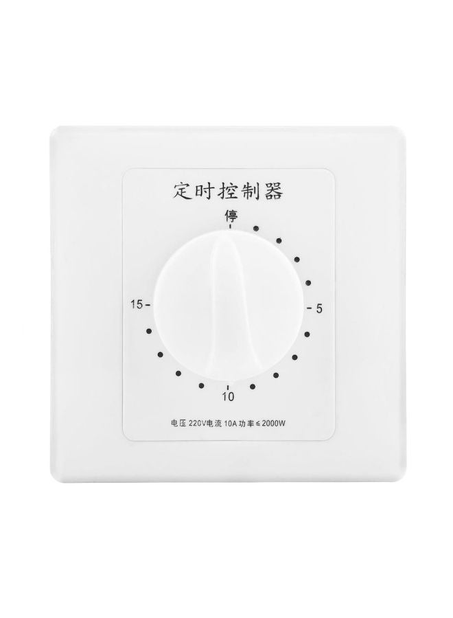 Generic - Water Pump Mechanical Countdown Timer White 85x48x85mm - Image 1