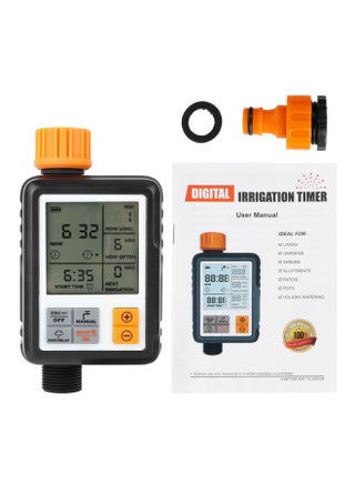Automatic Digital Irrigation System Timer Black/Orange - v1565008191/N28836560A_1
