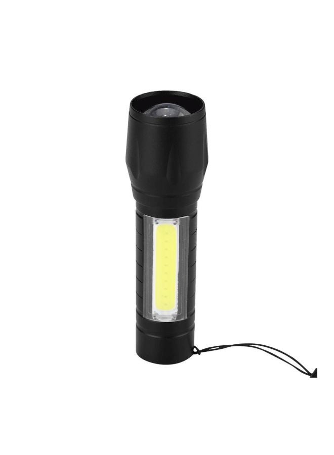 USB LED Rechargeable Torch Black 9.5x2.5centimeter - Image 2