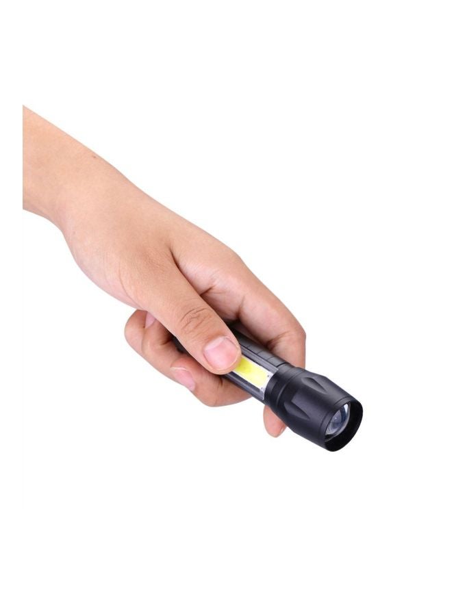 USB LED Rechargeable Torch Black 9.5x2.5centimeter - Image 4