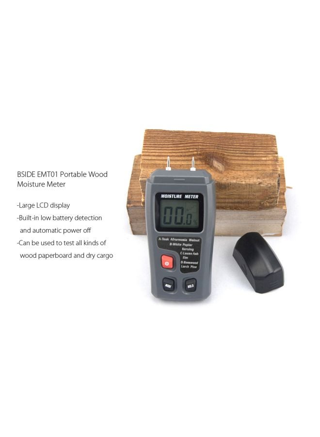 بي سايد جهاز لقياس رطوبة الخشب مزوّد بشاشة عرض LCD رمادي/أسود 13x7x3.00سم - Image 5
