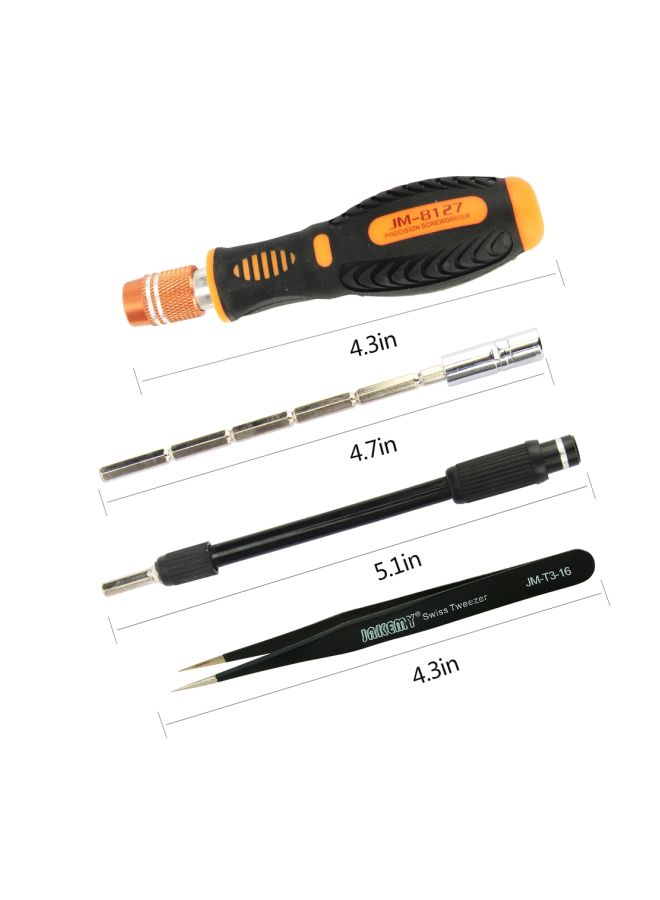 JAKEMY 55-Piece Screwdriver Set Black/Silver/Orange - Image 4