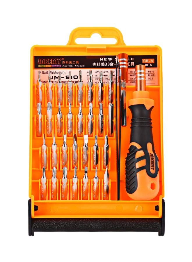 33-Piece Screwdriver Set Silver/Orange/Black - v1565008467/N28849962A_1