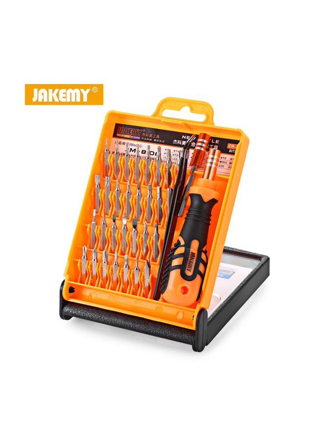 33-Piece Screwdriver Set Silver/Orange/Black - v1565008467/N28849962A_2