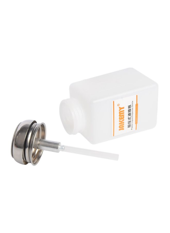JAKEMY - Plastic Liquid Dispenser Bottle White 180ml - Image 1