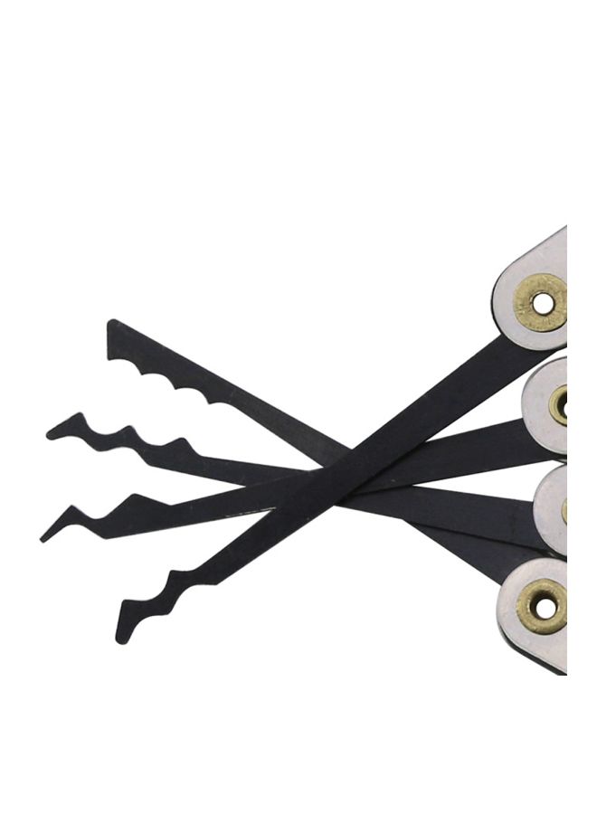 LOCKMALL 15-Piece Hook Lock Pick Set Silver/Black 4.72x0.2x0.04inch  - Image 3