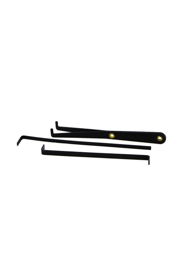 LOCKMALL 15-Piece Hook Lock Pick Set Silver/Black 4.72x0.2x0.04inch  - Image 4