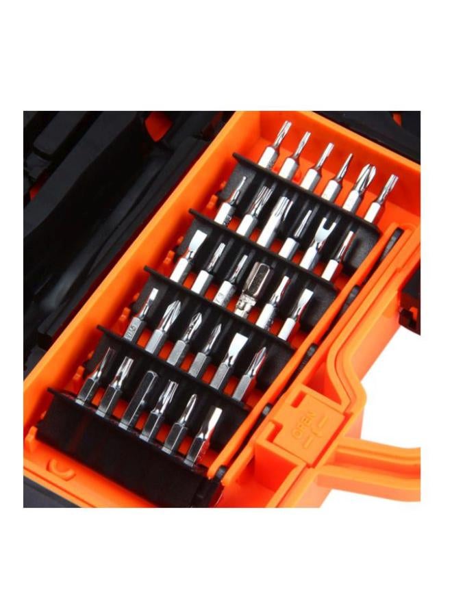 JAKEMY 45-Piece Multi Bit Screwdriver Kit With Spudger Tweezers Set Yellow/Black 21x7x17cm  - Image 2