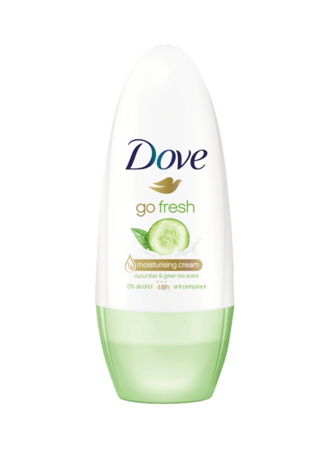 دوف مزيل عرق برأس دوار بخلاصة الخيار والشاي الأخضر أبيض 40ملليلتر - Image 1