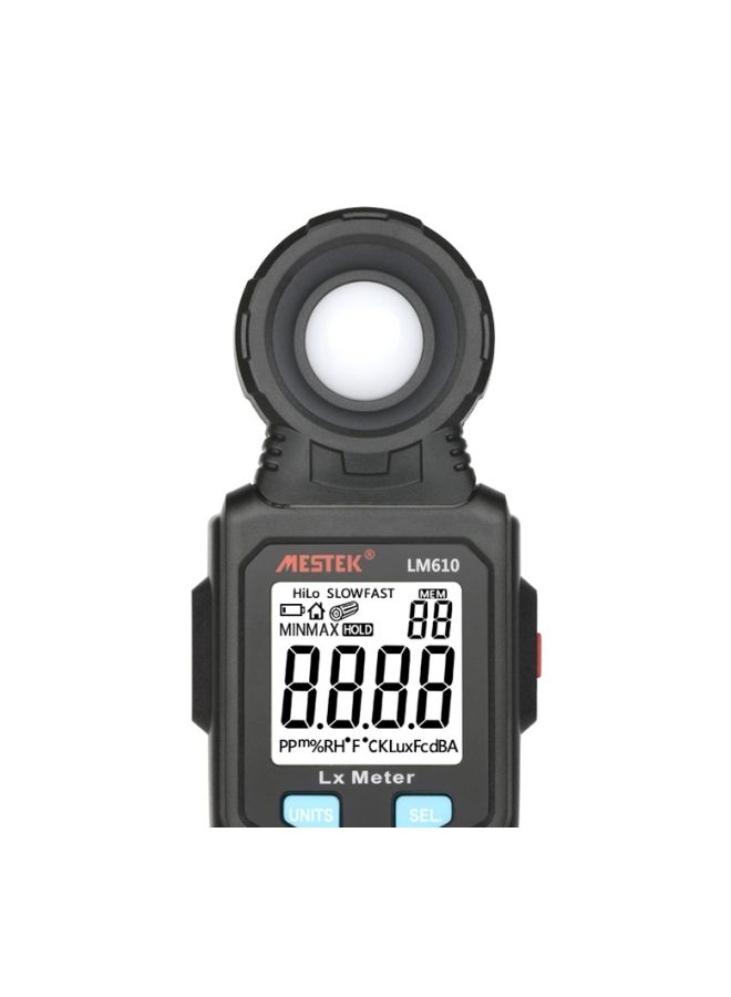 ميستك جهاز رقمي لاختبار شدة الضوء بوحدة اللومن أسود - Image 2