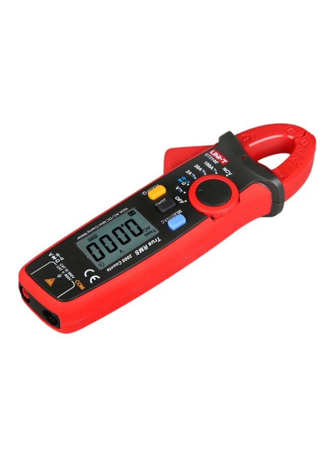 يوني تي - جهاز اختبار رقمي على شكل مشبك مع شاشة عرض LCD أسود/أحمر 15.50x3.35x6.00سم - Image 1