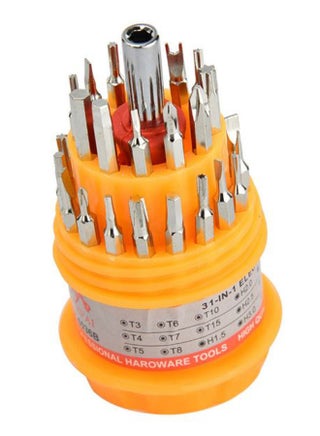 31-In-1 Screwdriver Mobile Phone Repair Tool Kit Silver/Orange - v1565009049/N28907415A_1
