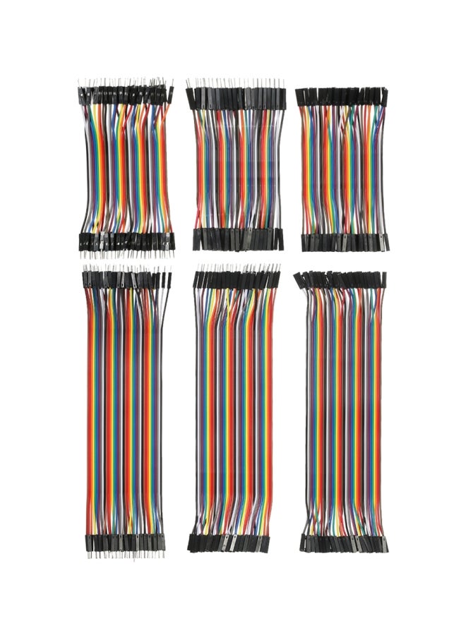 Generic - 240-Piece Breadboard Jumper Wires Ribbon Cable Kit Red/Black/Yellow 13x4.5x6centimeter - Image 1