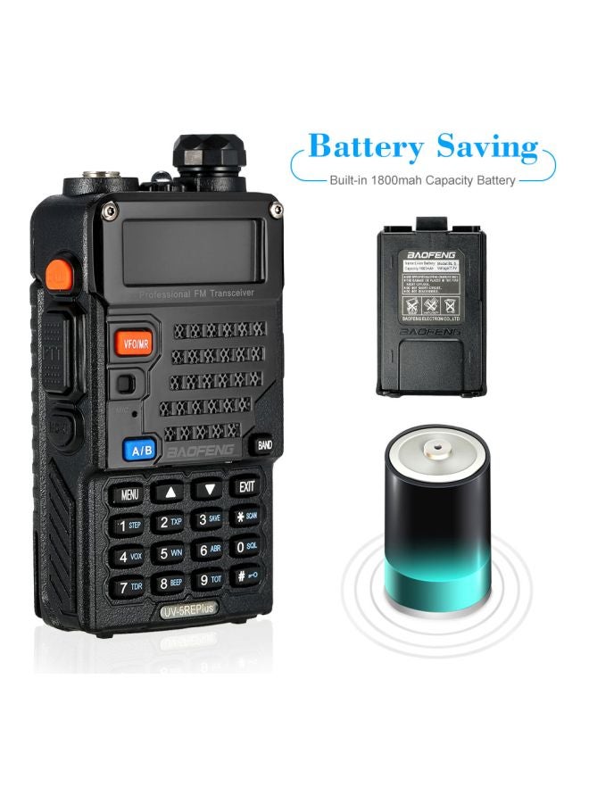 Baofeng Dual Band FM Transceiver Black 18x9.5x11centimeter  - Image 3