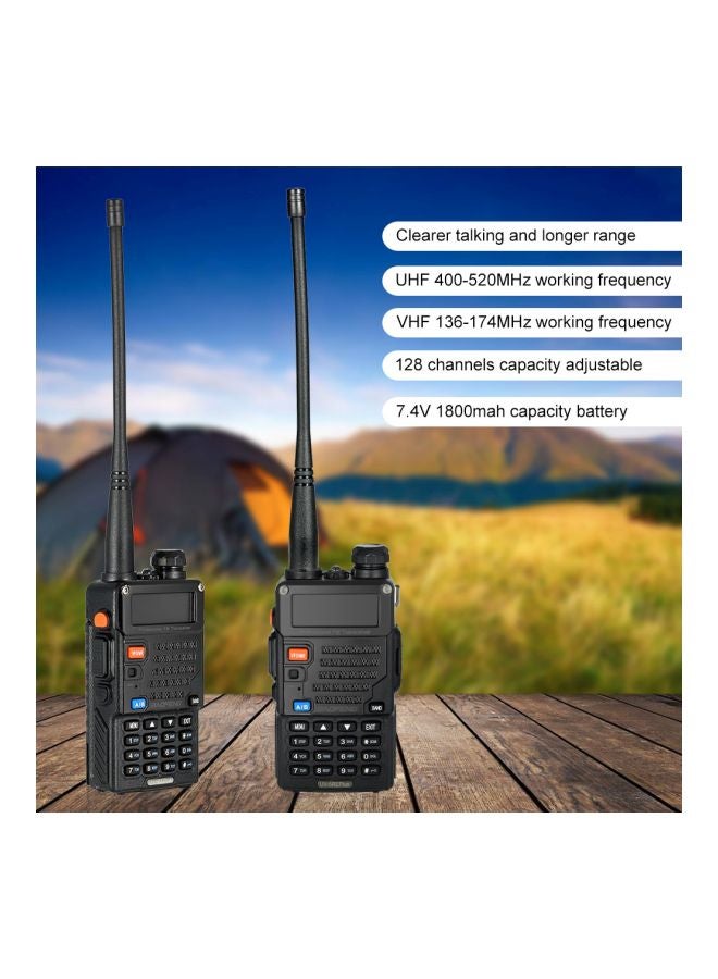 Baofeng Dual Band FM Transceiver Black 18x9.5x11centimeter  - Image 4