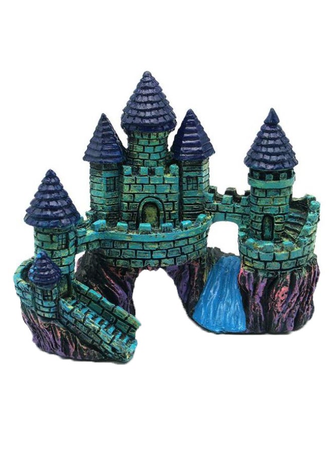 Generic Aquarium Cartoon Castle Tower Multicolour 