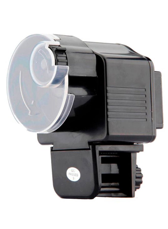 Automatic Fish Food Feeder Black/Clear