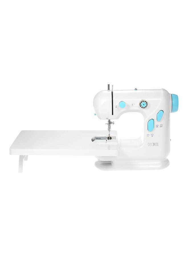 Decdeal Electric Sewing Machine YFSM-306 White/Blue - Image 1