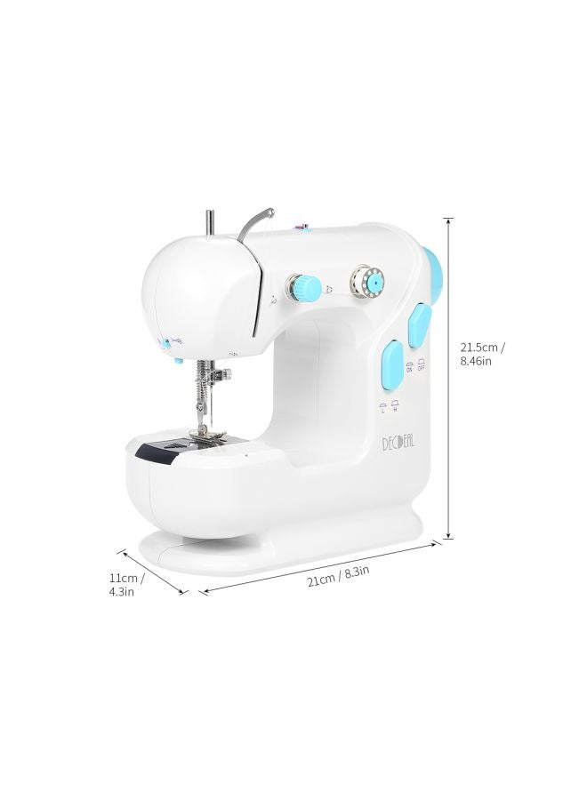 Decdeal Electric Sewing Machine YFSM-306 White/Blue - Image 5
