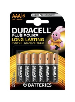 6-Piece Duracell Plus Power Black/Bronze
