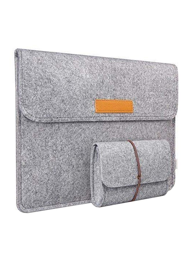 Protective Laptop Sleeve Case Cover With Mouse Pouch For Apple Mac Macbook Notebook Grey  - Image 1