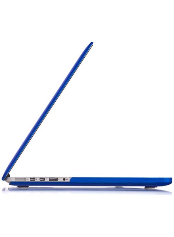 Rubberized Hard Case Cover Shell For Apple MacBook Pro Retina Blue