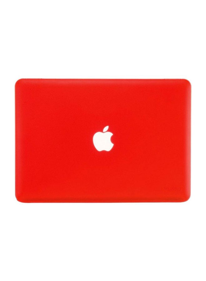 Rubberized Matte Frosted Case Cover For Apple MacBook Pro Red