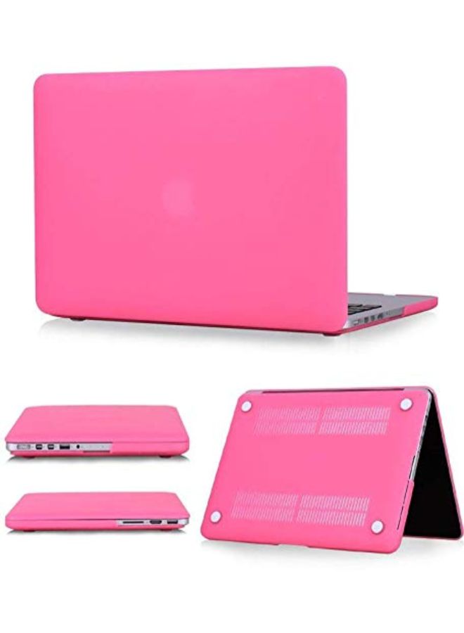 Generic - Rubberized Matte Frosted Case Cover For Apple MacBook Pink - Image 1