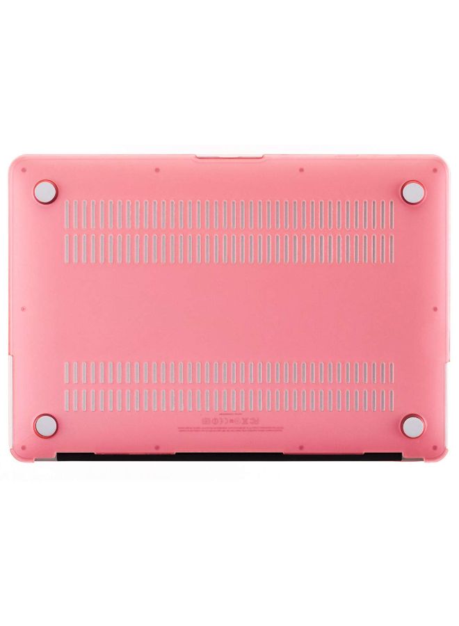 Generic Matte Scrub Hard Shell Laptop Case Cover For Apple MacBook Pro Light Pink  - Image 3