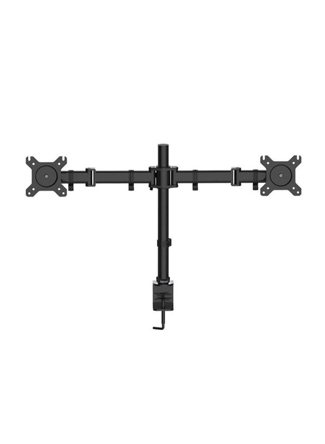 Dual Monitor Arms Fully Adjustable Desk Mount Black