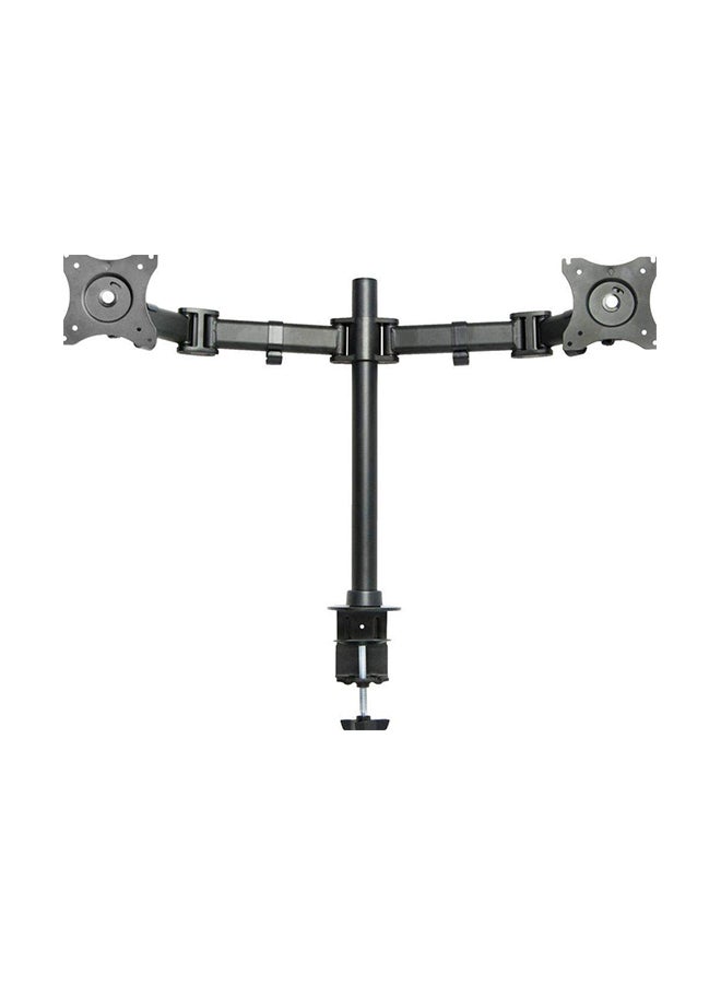 Double Arm Dual Monitor Stand Black - Image 3