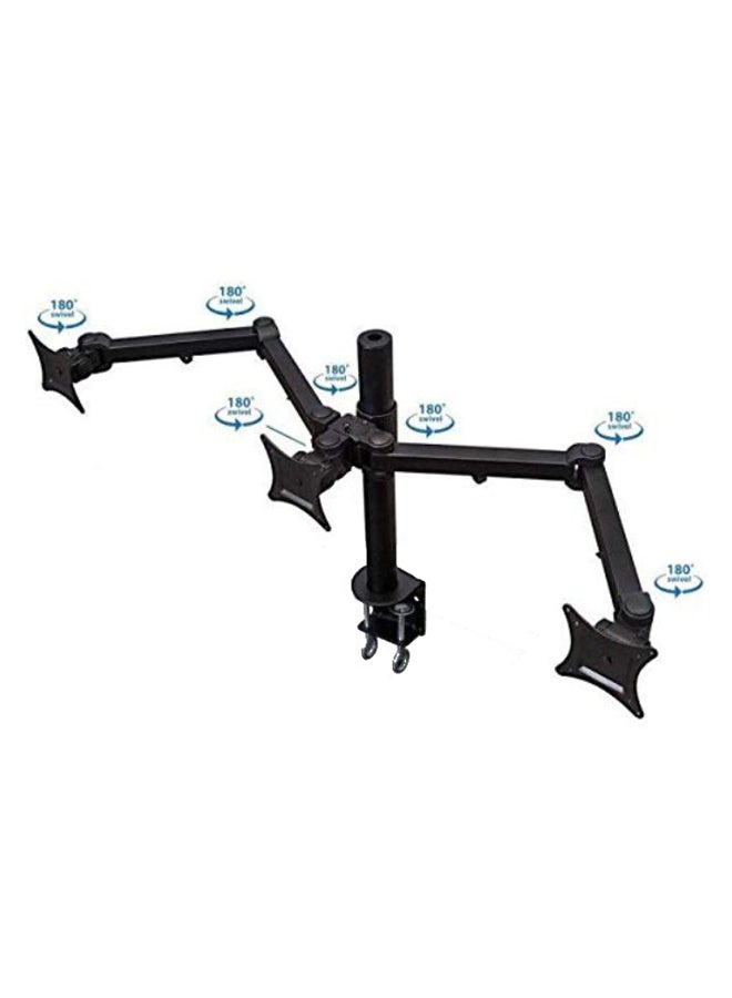 Tough Dual Monitor LCD/LED Desk Mount Stand Black - Image 2