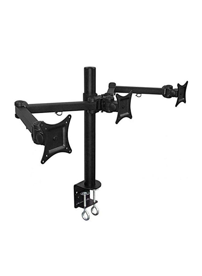 Tough Dual Monitor LCD/LED Desk Mount Stand Black - Image 1
