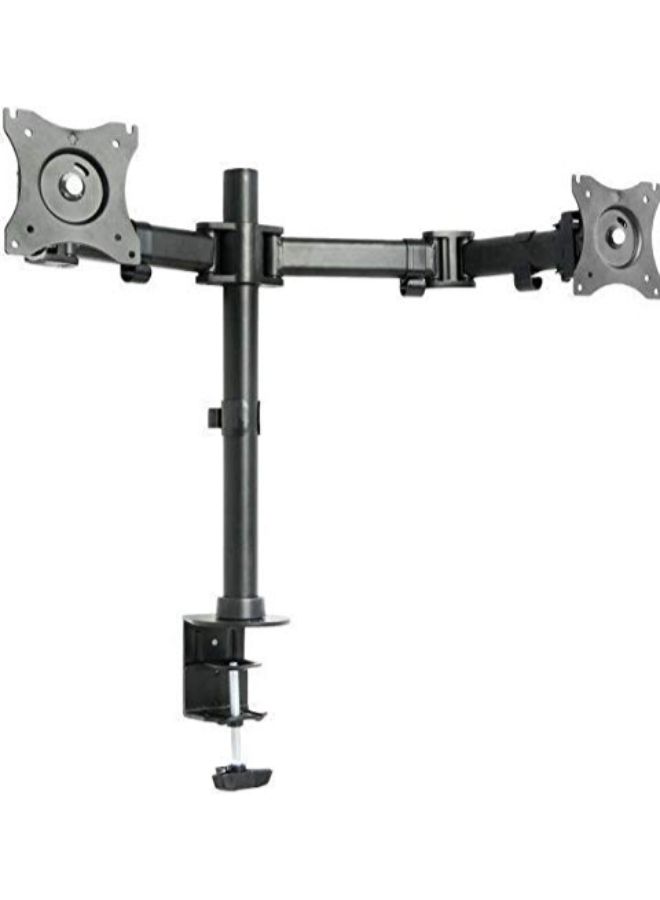 Height Adjustable Triple Monitor Arm Desk Stand Silver - Image 4