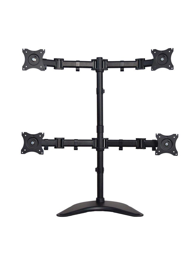 حامل تلفزيون LCD سقفي قابل للتعديل أسود