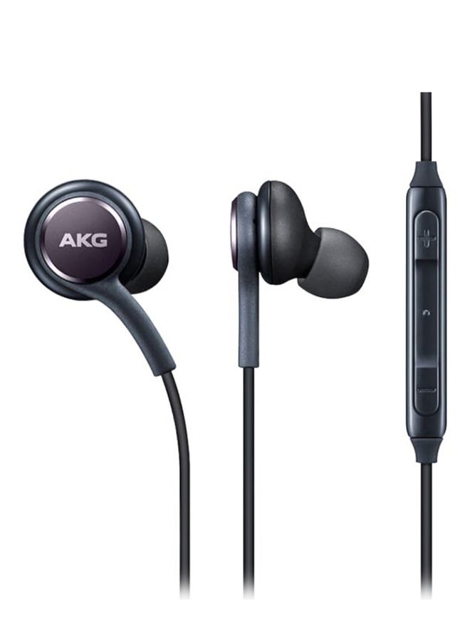 اي كي جي سماعة أذن داخلية سلكية مع مايكروفون أسود - Image 1