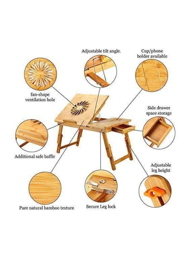 Generic - Multipurpose Portable Laptop Table Brown - Image 1