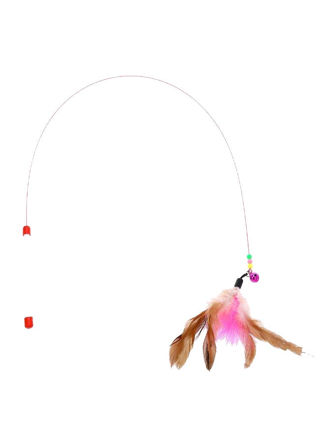 LW Bell Teaser Exerciser Kitten Feather Toy Multicolour