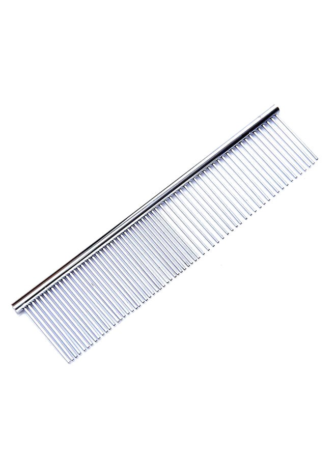Pet Grooming Comb Silver L
