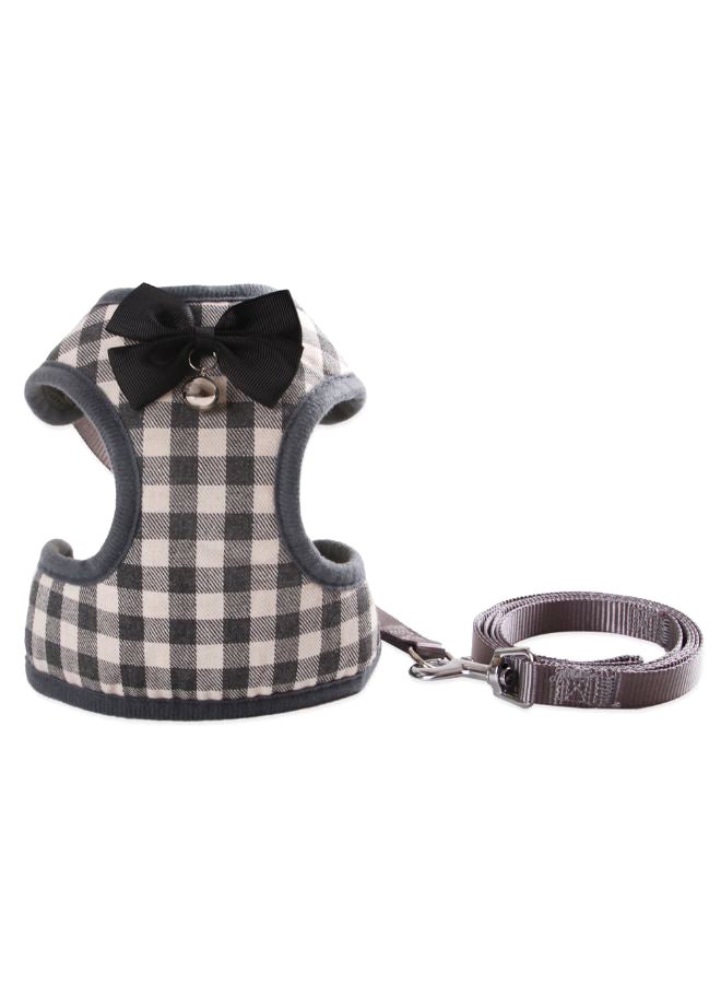 Pet Vest Harness With Leash Multicolour S